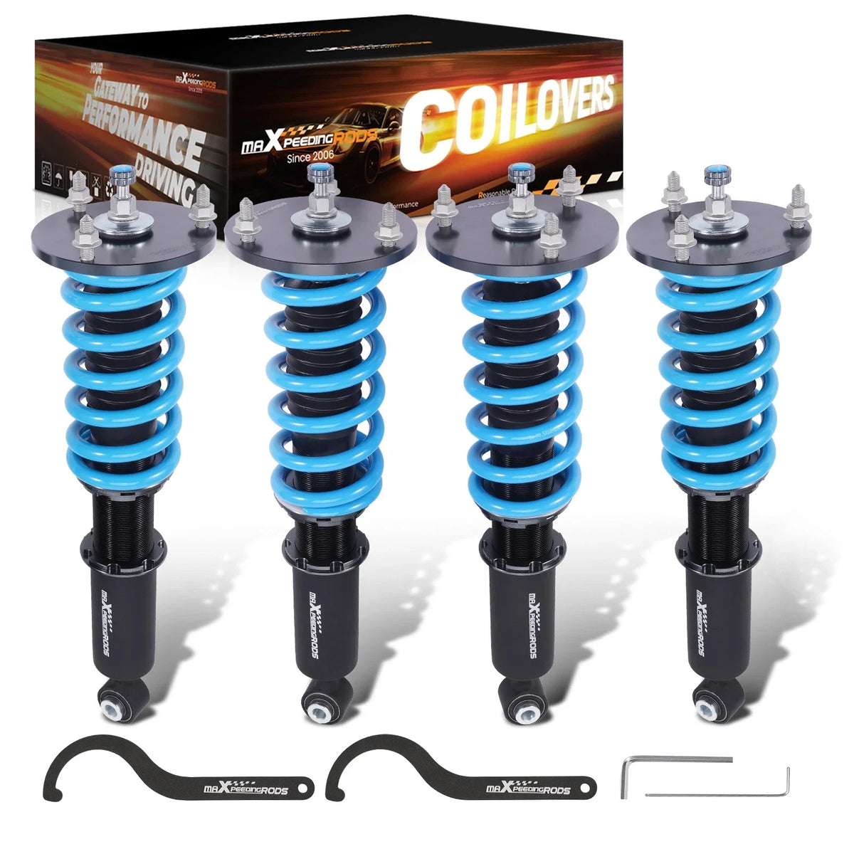 24-Way Adjustable Coilovers for Lexus LS400 (1990–1994)