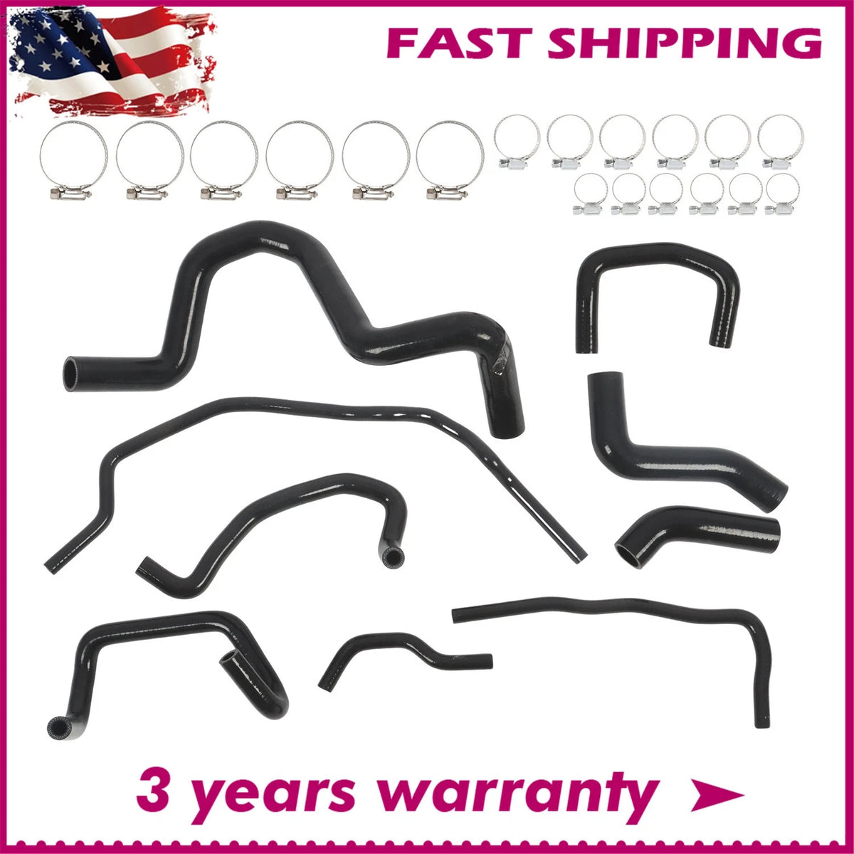 Silicone Coolant Radiator Hose for Volkswagen Golf MK4 1.8T Turbo (1999–2006) LK-SH-006B