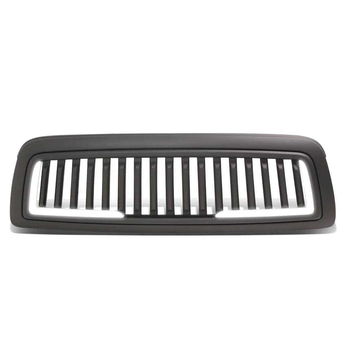 LED Vertical Slat Matte Front Hood Grille Frame for Dodge Ram 1500 (2009–2012)