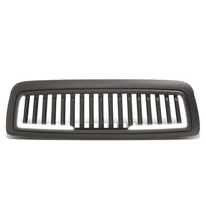 LED Vertical Slat Matte Front Hood Grille Frame for Dodge Ram 1500 (2009–2012)