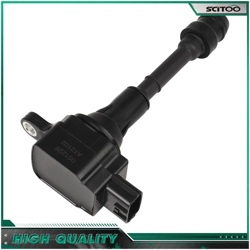 Set of 4 Ignition Coil on Plug for Nissan Altima Sentra X-Trail (2002–2007)