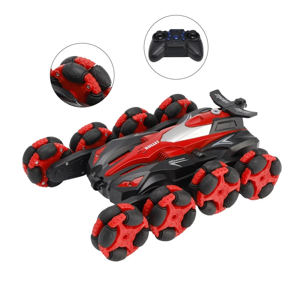 Cool 8 Wheels Hand Controlled RC Stunt Car Toys