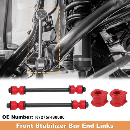Set of 4 Front Sway Bar Links Bushing for Dodge Ram 1500 2500 3500 (1994–2004)