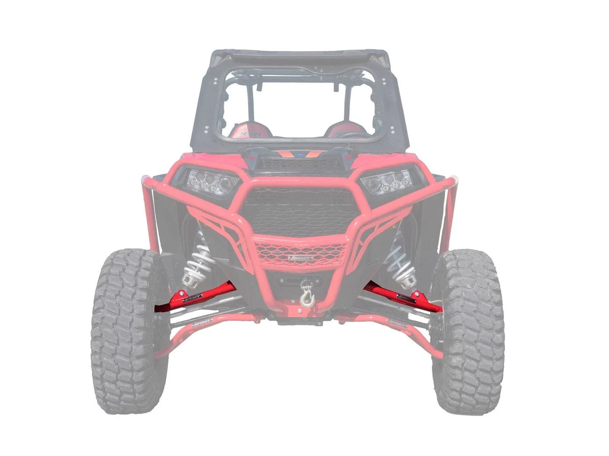 SuperATV High Clearance Upper A-Arms for Polaris RZR XP Turbo (2016–2021) - Red