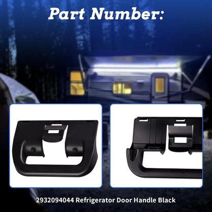 2X Black Refrigerator Door Handle for Dometic RV NDR/NDM 1062