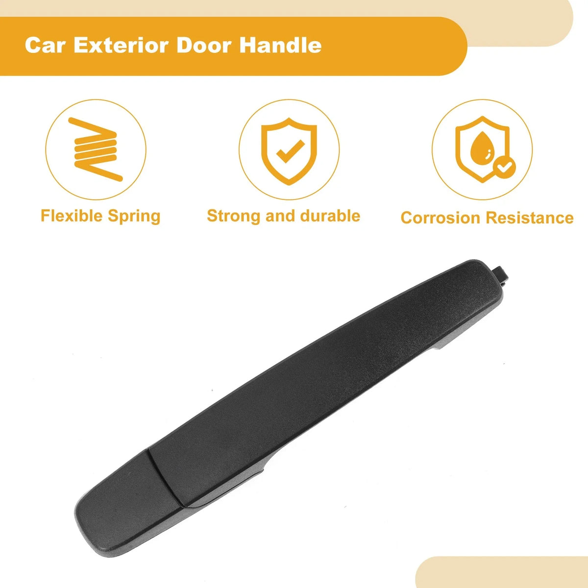 Rear Door Handle No. 8S4Z5422088AA for Nissan Frontier (2001–2004) Black