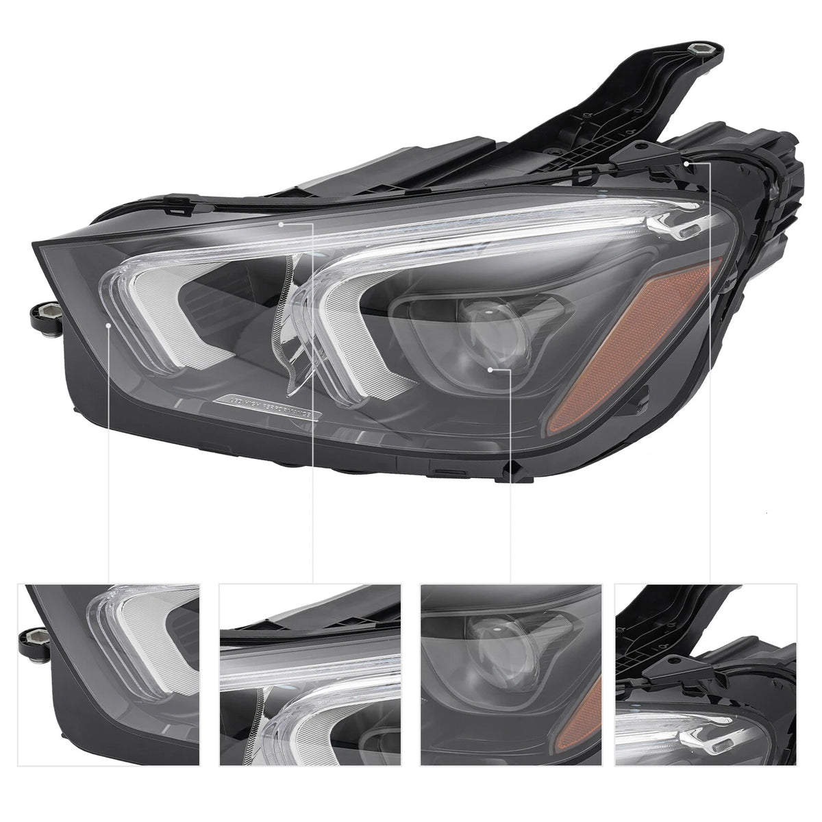 LED Headlight for Mercedes-Benz GLE350 GLE450 (2020–2022) A1679060105, A1679086104
