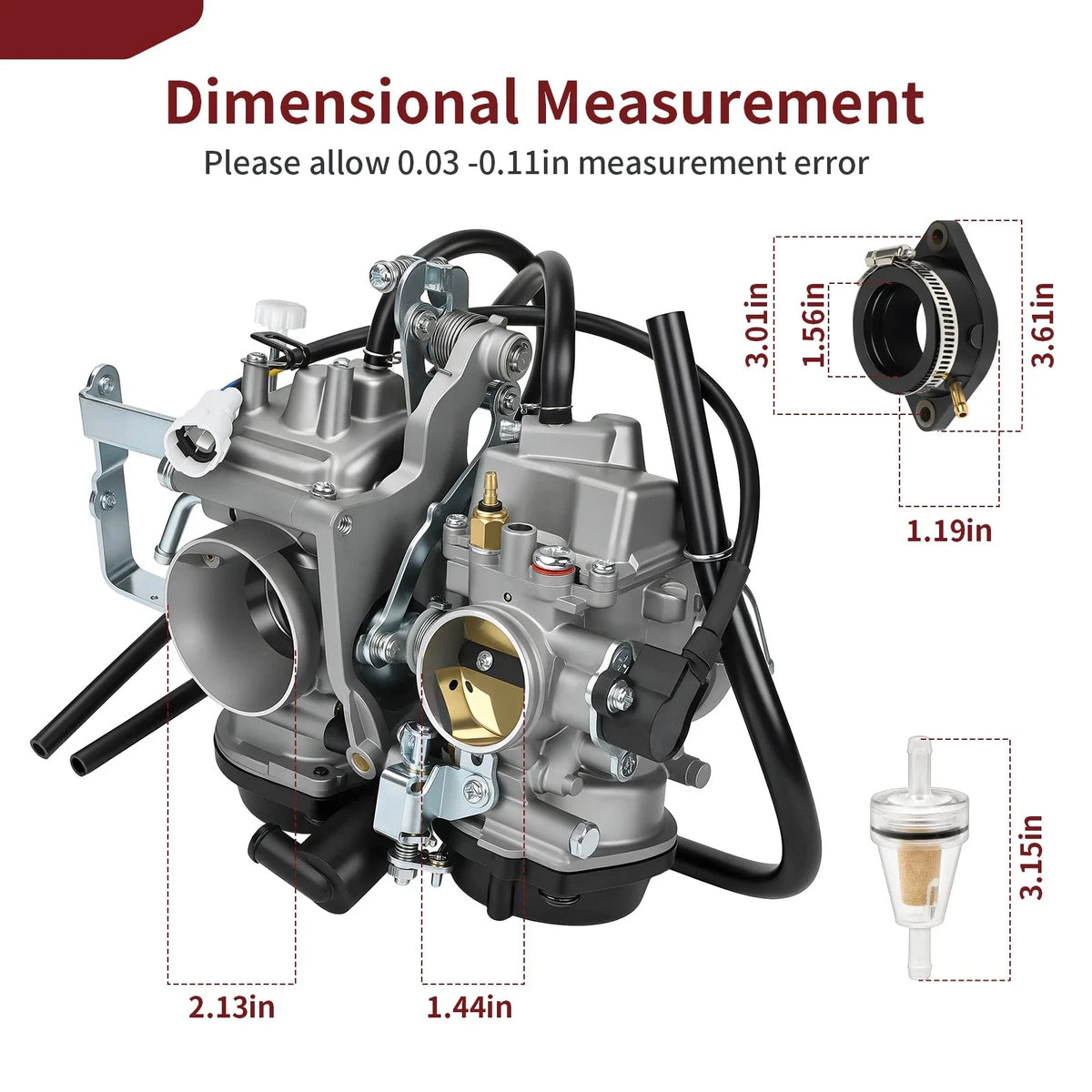 Carburetor Carb Kit for Yamaha VStar 1100 XVS1100 (1999–2005)