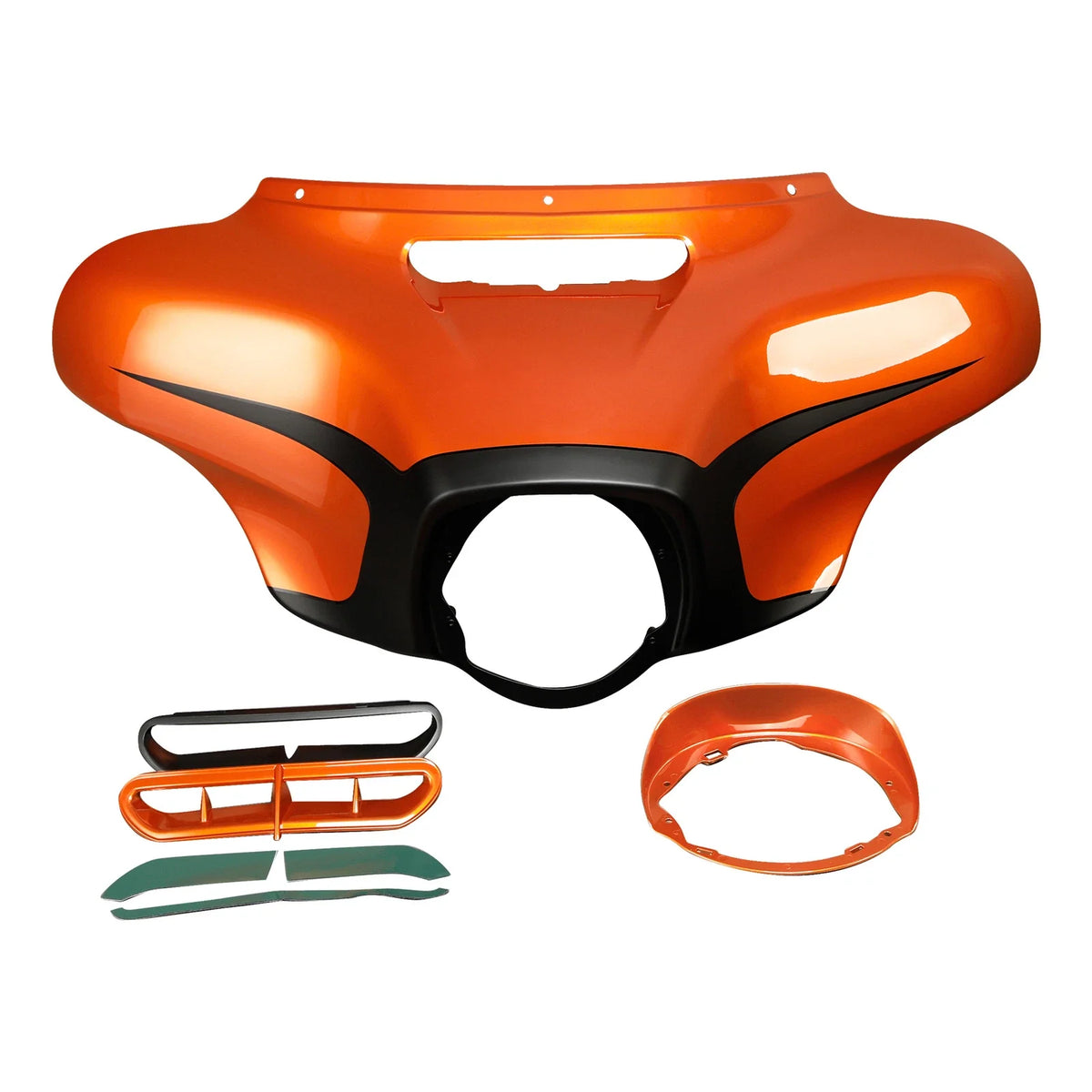 Inner & Outer Fairings for Harley FLHXSE (2014–2023) Scorched Orange/Black Denim