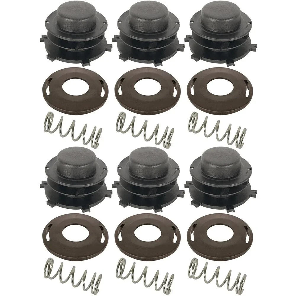 6X Trimmer Head Spool, Cover & Spring for Stihl (Replaces 0000-997-1501)