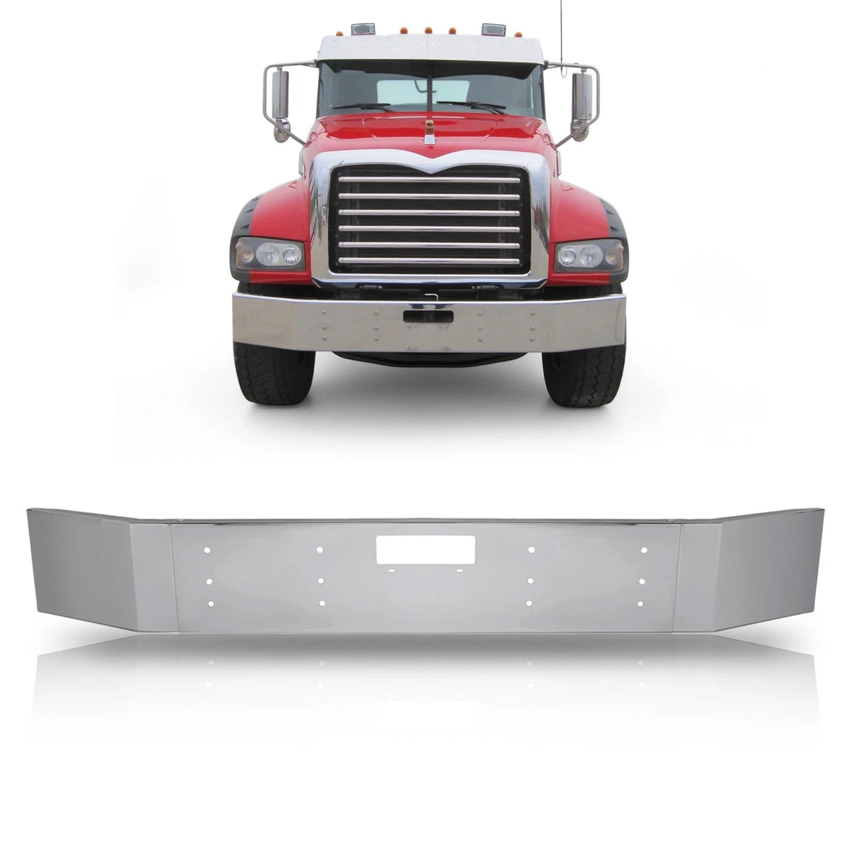 Chrome Front Bumper for Mack Granite / CTP / CV / GU (CON-A000150)