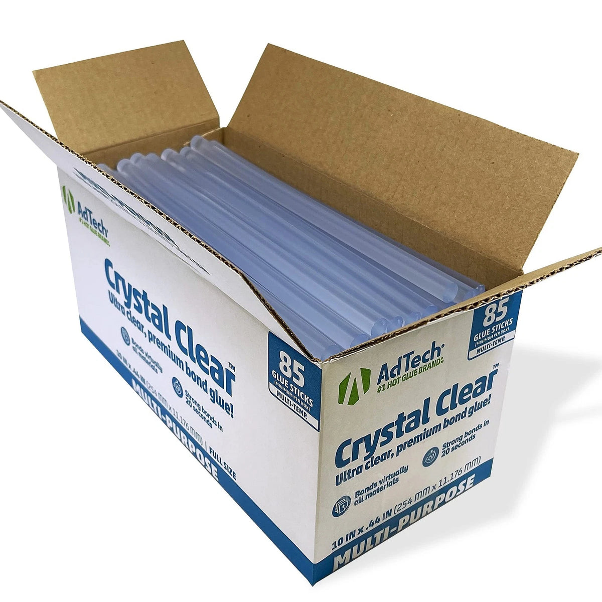 10" Hot Glue Sticks for Automotive Applications (Clear, Set of 85)