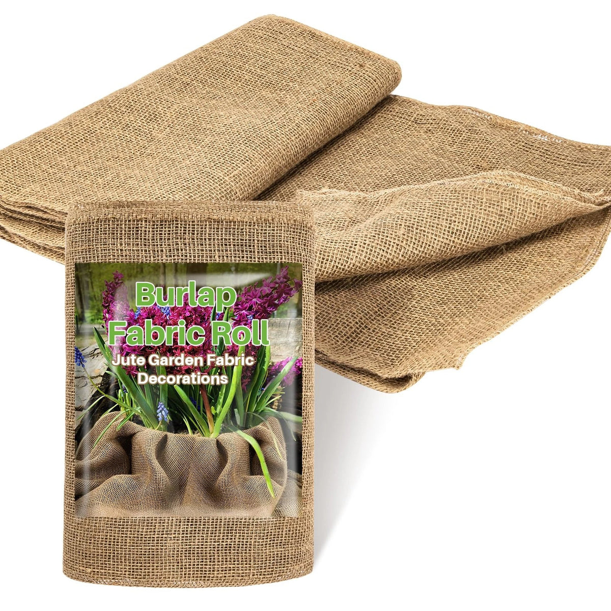 Burlap Fabric Roll for Gardening (13ft x 19.7in)