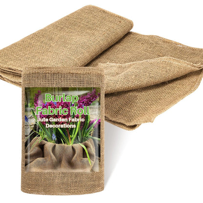 Burlap Fabric Roll for Gardening (13ft x 19.7in)