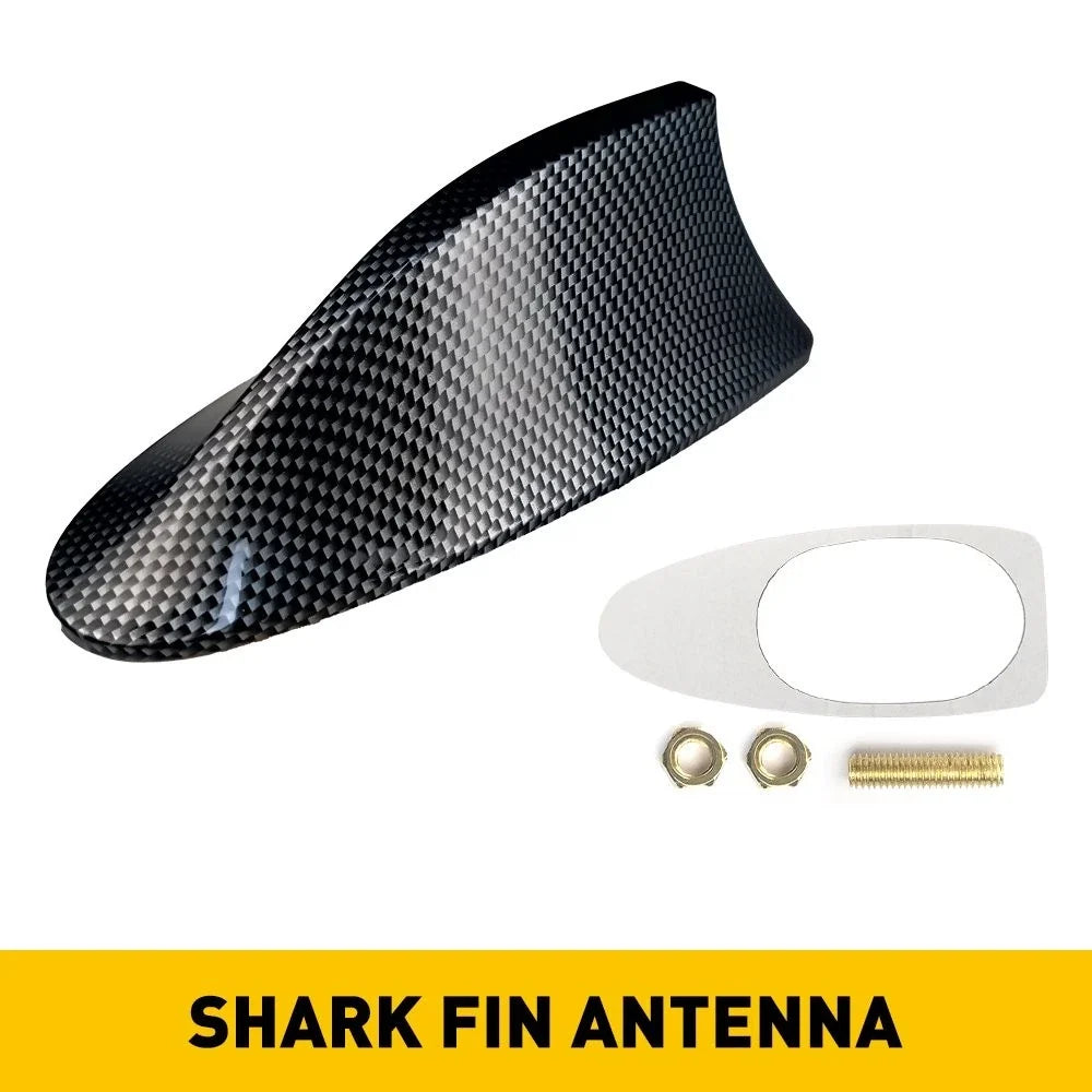 AUXITO Shark Fin Roof Antenna for Car (FM/AM, Carbon Fiber)