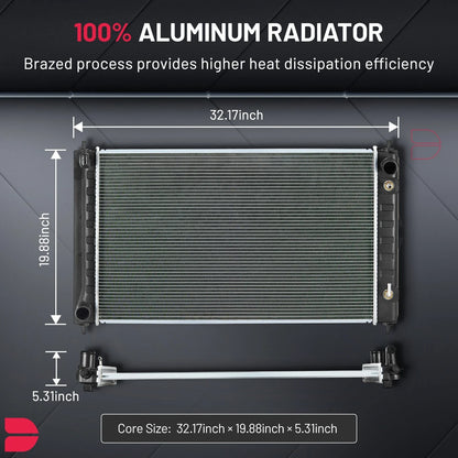 Aluminum Radiator for Nissan Altima (2007–2018) & Maxima (2009–2019)