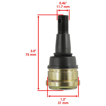 Set of 4 Upper and Lower Ball Joints for Polaris Outlaw 450 (2008–2010) HI3236BJ132JB