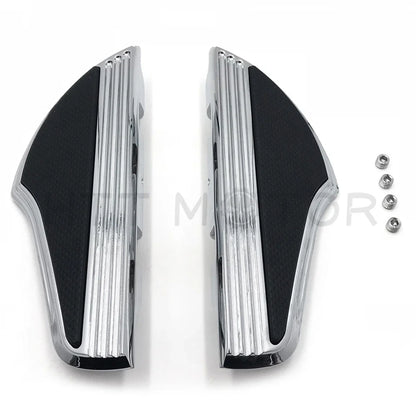 Shark Fin Passenger Footboard for Harley Dyna (2006–2017) & Touring (1986–2019) Chrome