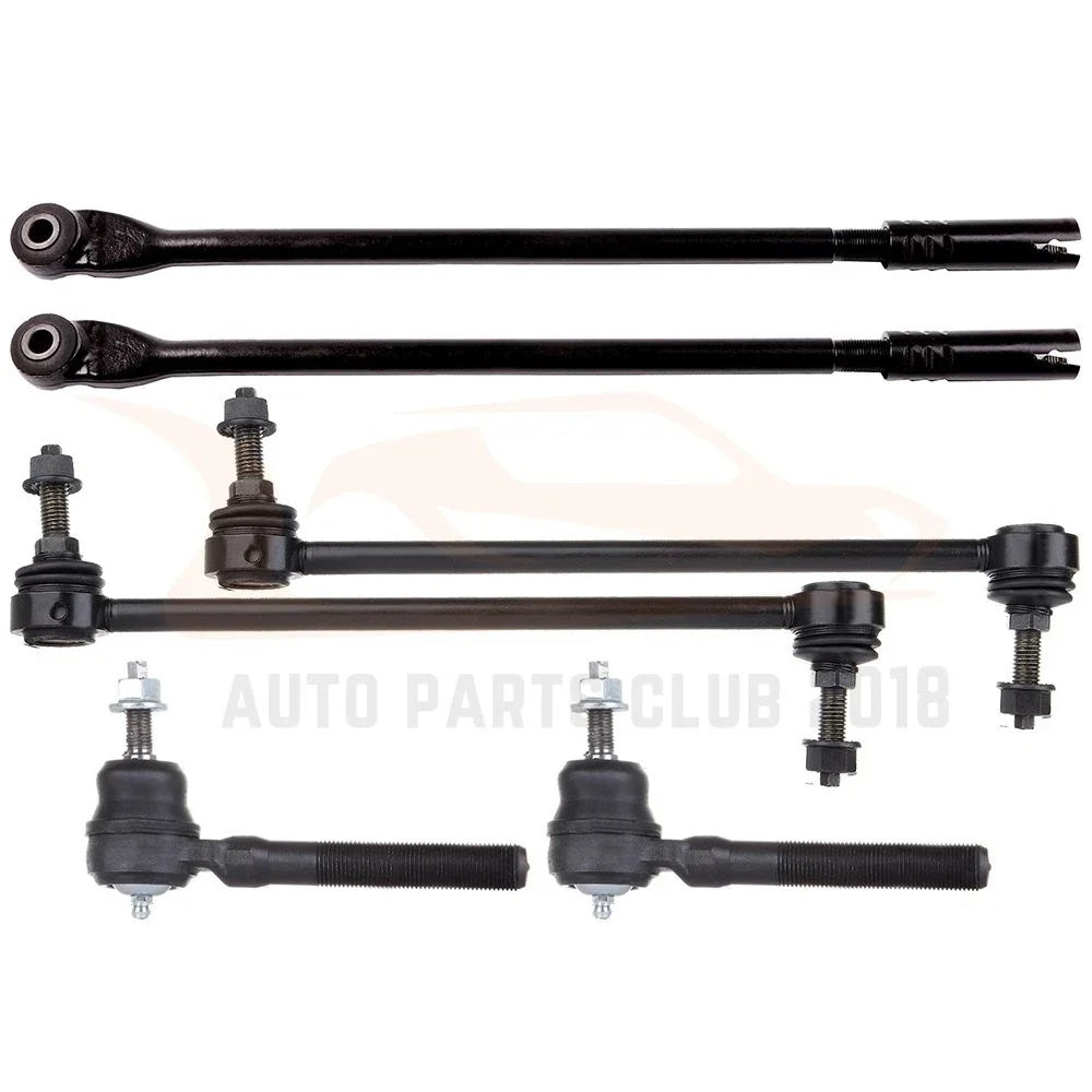 Set of 6 Front Inner Outer Tie Rods Sway Bars for Chrysler Concorde (1998–2004)