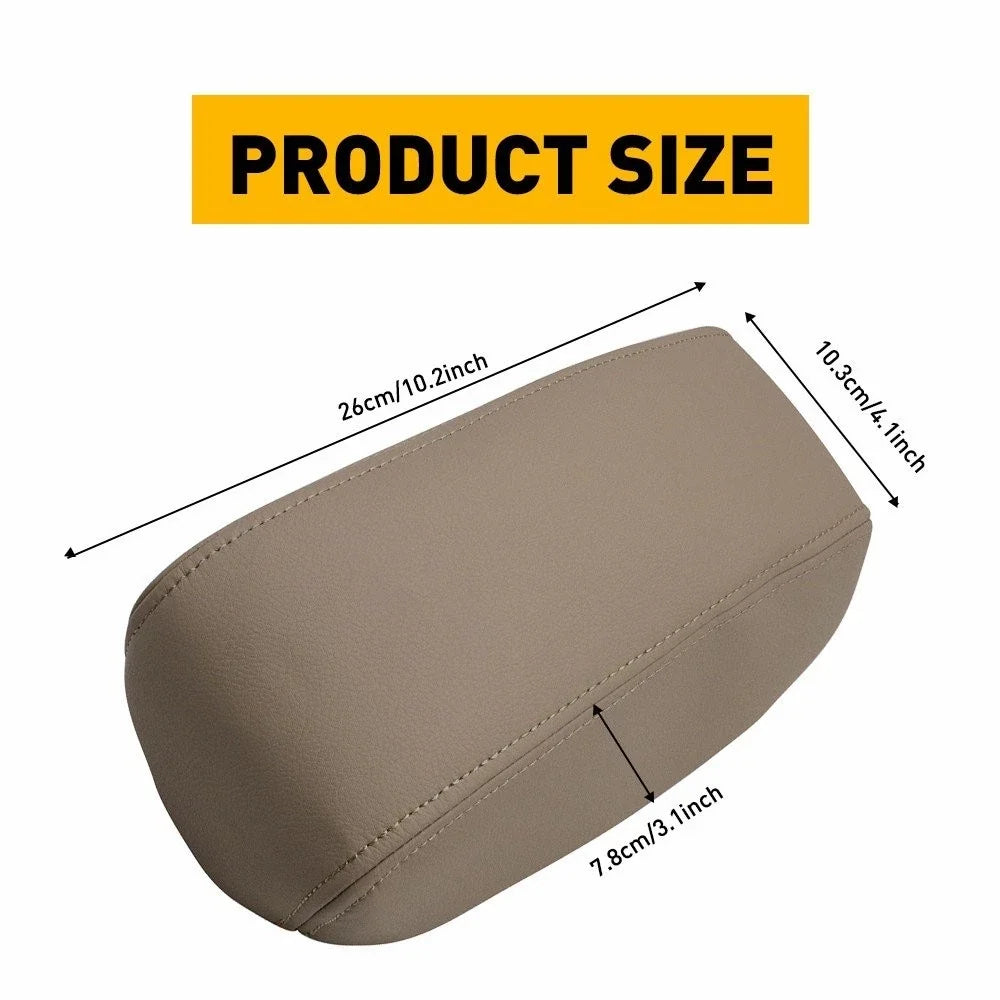 Console Lid Armrest Vinyl Cover for Toyota 4Runner (1996–2002) Dark Tan