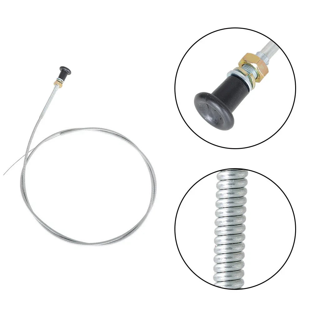 2 Pack Rotary Push Pull Choke Cable for Universal Applications (63" Inner)