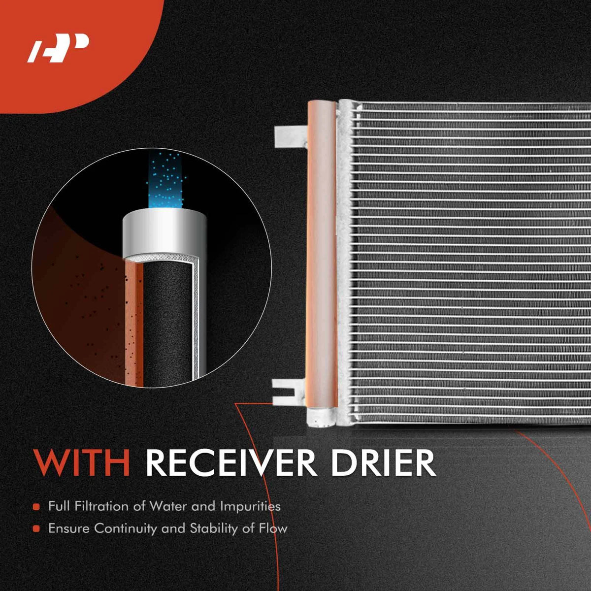 Cooling Kit Set of 2 Radiator & AC Condenser for Chevrolet Malibu L4 2.2L (2004–2005) - 2765, CU2765