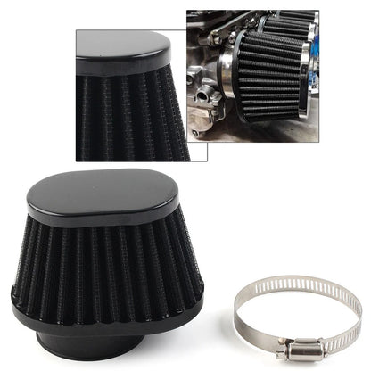Black 51mm 2 Inch Air Intake Filter Cleaner Pod for Universal Motorcycle