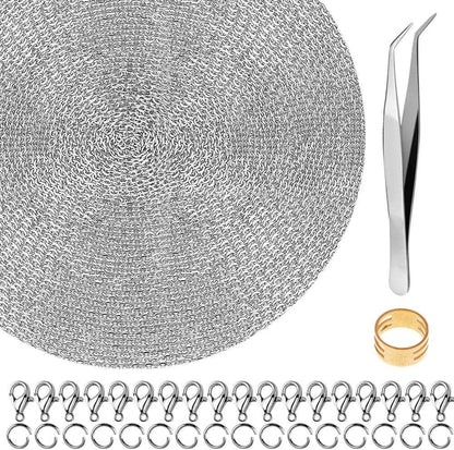 50 Feet Stainless Steel Chains for Jewelry Making