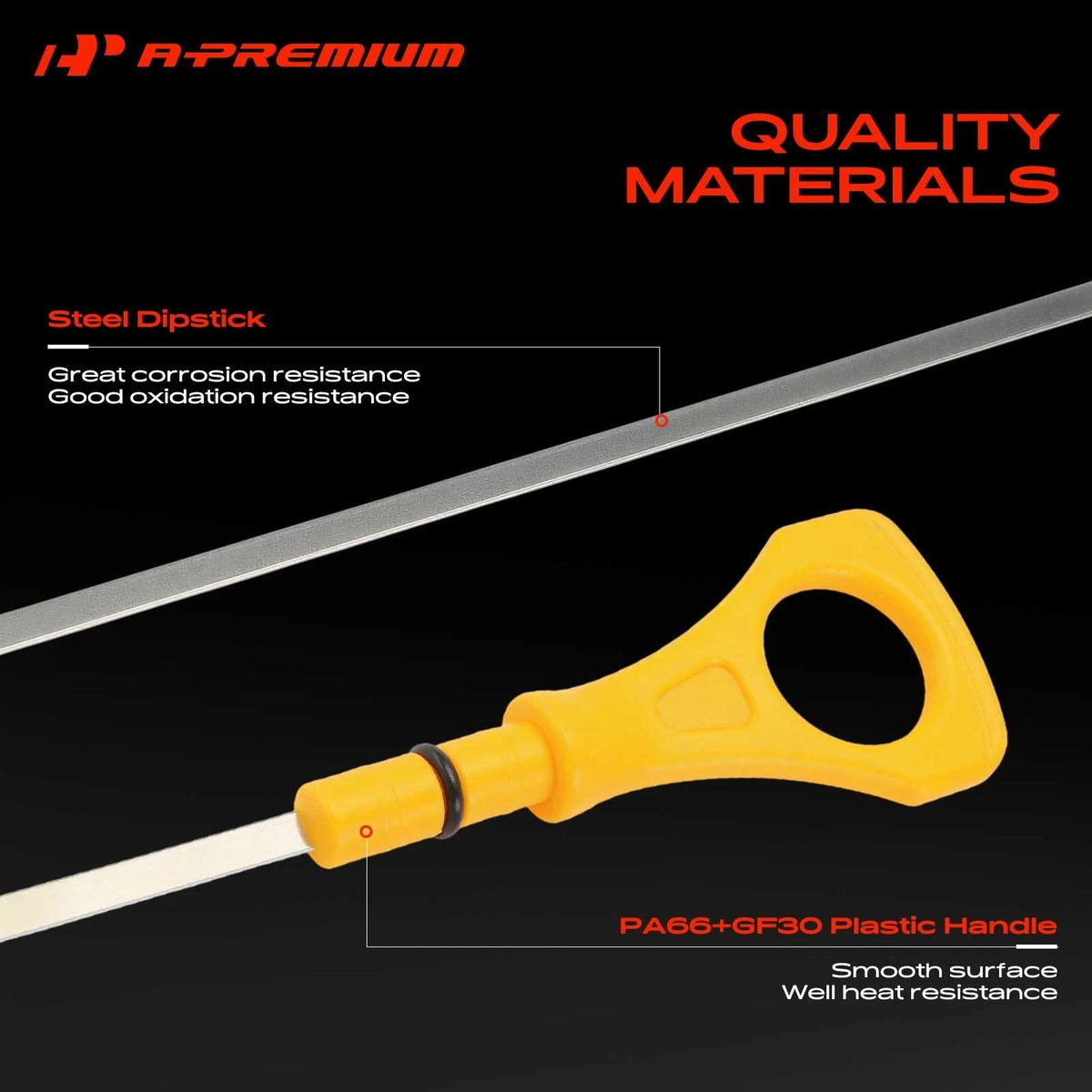 Engine Oil Level Dipstick for Hyundai Accent (2012–2019) Kia Soul (2012–2022) 266112B601, 266112B610