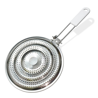 8" Heat Diffuser Plate for Gas Stove, Simmer Ring with Foldable Handle