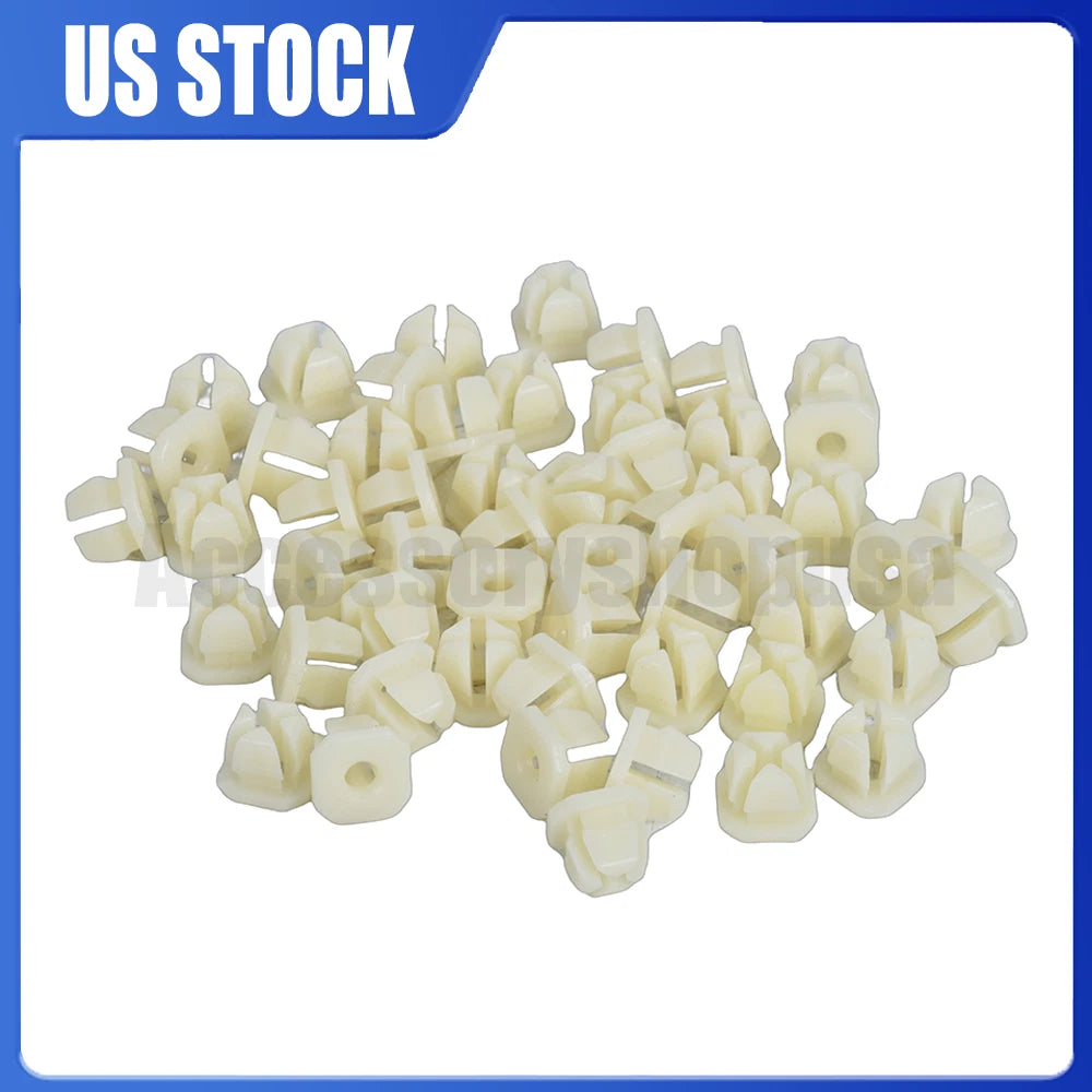 50PCS Trim Screw Nuts for Chevy Truck (3919773, 347347, PAS1574, PAS-1574)