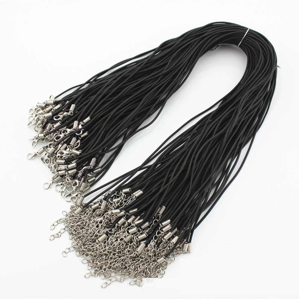 Leather String Chain Necklace Cords for DIY Jewelry Making