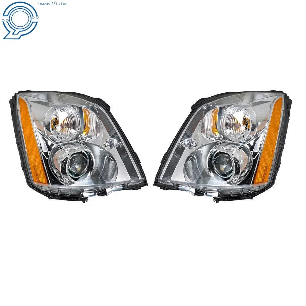 Headlights for Cadillac DTS (2008–2011) HID/Xenon Chrome Housing Right+Left