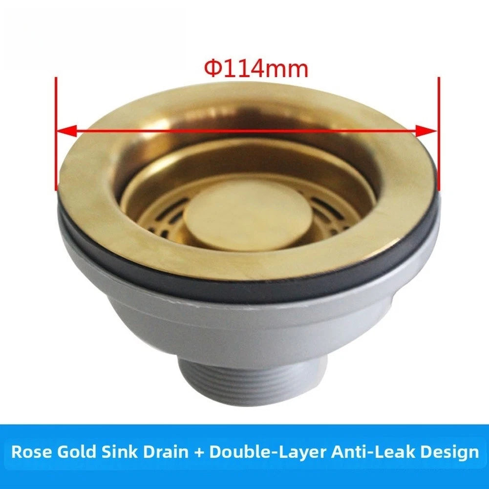 304 Stainless Steel Drain Strainer for Kitchen Sink