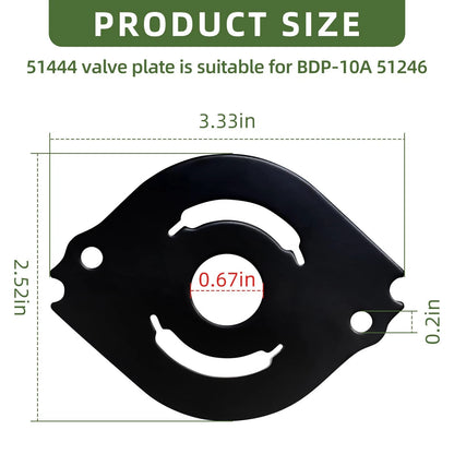 Valve Plate for Hydro-Gear PG Series Hydraulic Pump (Black)