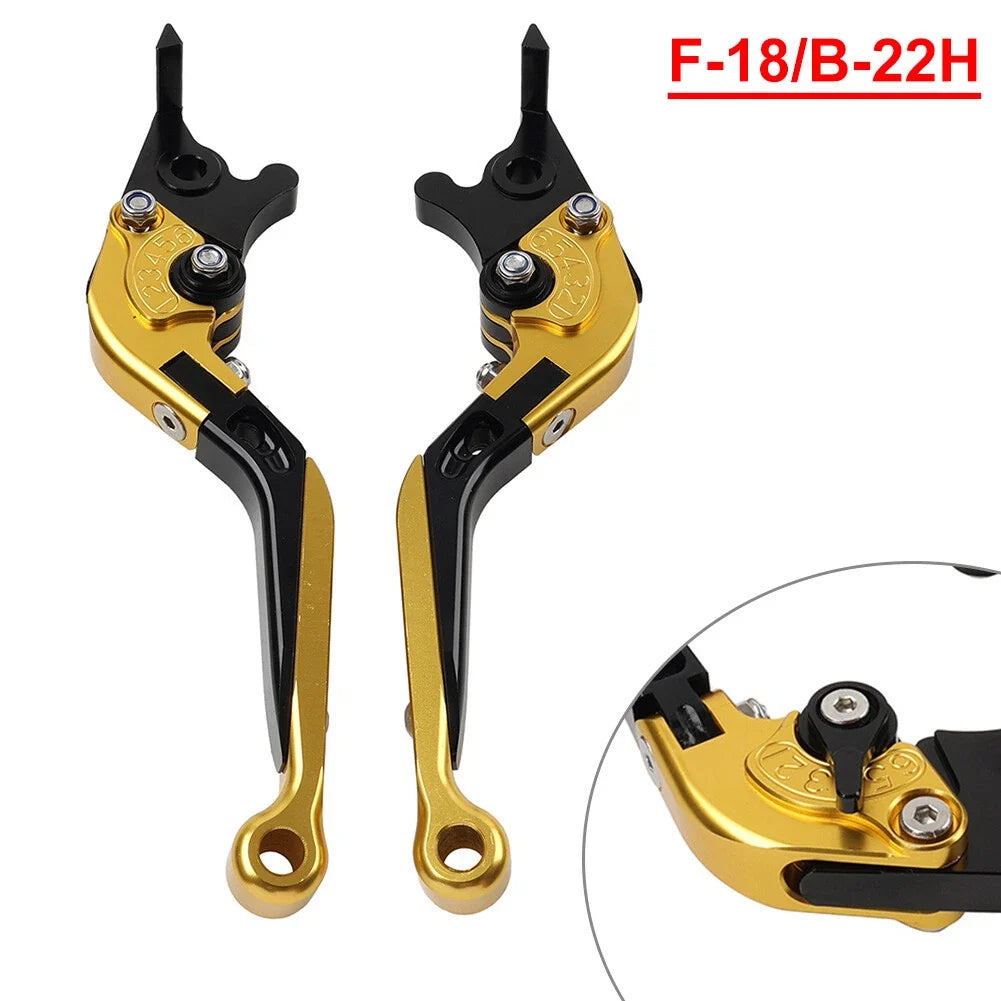 Gold CNC Folding Extendable Brake Clutch Levers for BMW S1000XR (2015–2021)