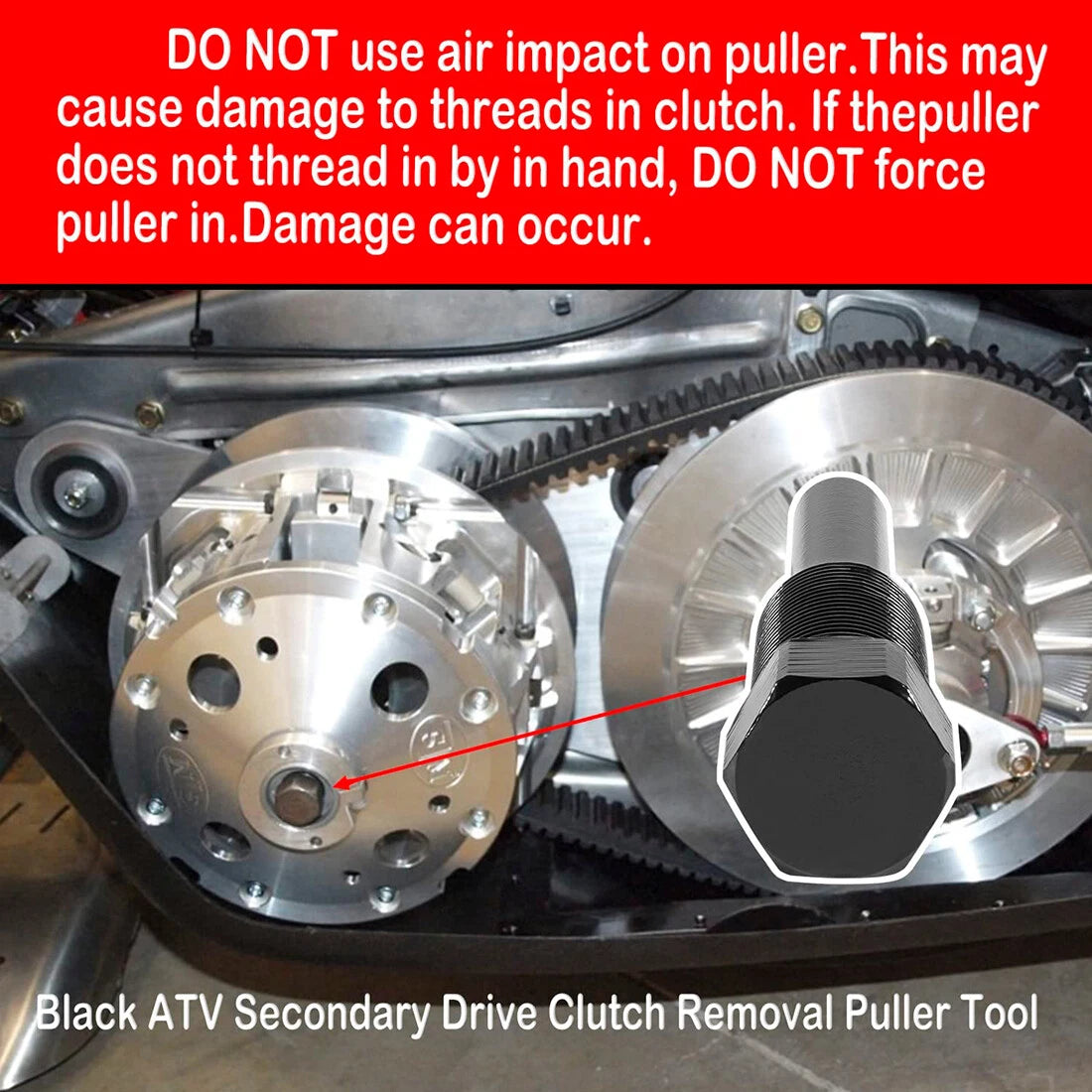 Secondary Clutch Puller Tool for Polaris ATV UTV (1985–2009) PP3077, 2870903