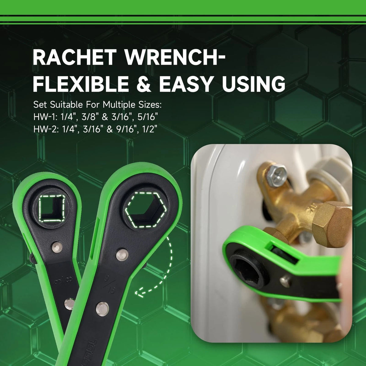 Set of 2 HVAC Service Wrenches for Refrigeration Tools
