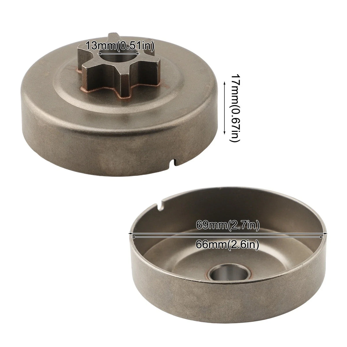 6 Tooth Spur Sprocket Clutch Drum Kit for