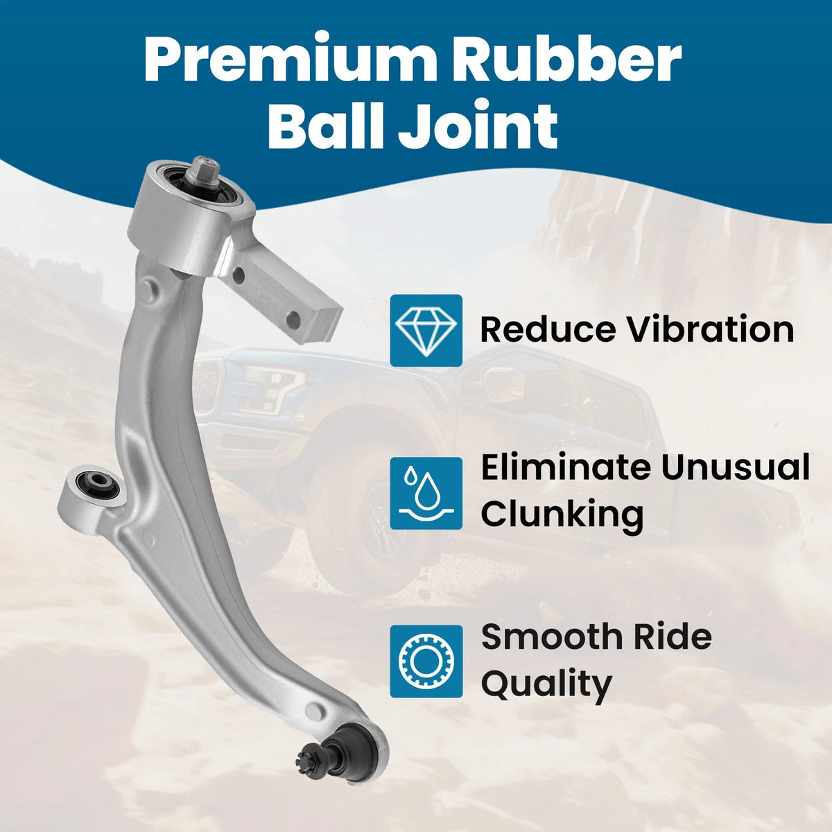Front Left Lower Control Arm w/Ball Joint for Honda Pilot (2009–2015)