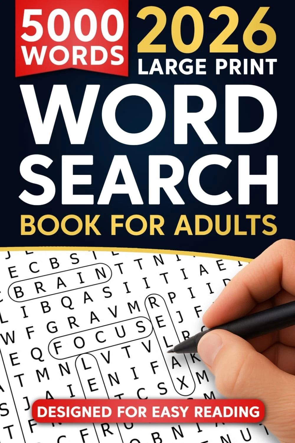 Word Search Book for Adults - Large Print (5000 Words, 100 Themes)