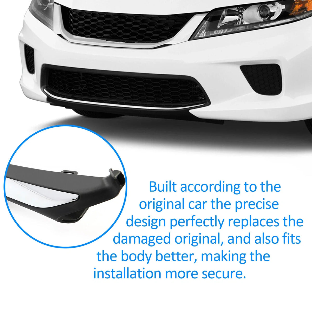 Front Bumper Lower Grille Garnish Trim for Honda Accord Sedan (2013–2015)