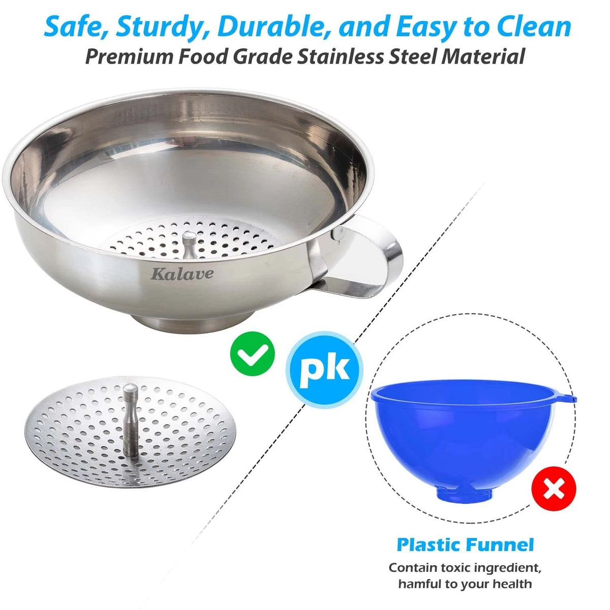 Stainless Steel Canning Funnel for Food Prep
