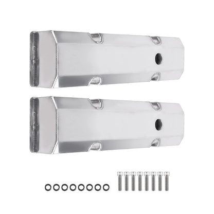 2pc Fabricated Aluminum Tall Valve Covers for Chevy Small Block 283 327 350