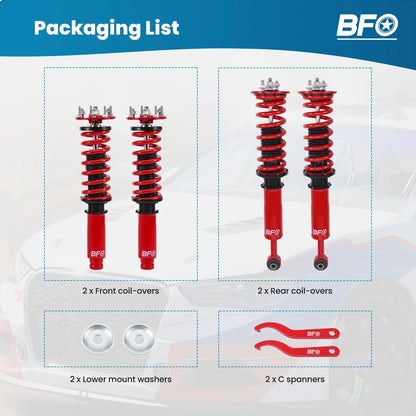 Coilovers Suspension Kit for Honda Accord (2003–2007) & Acura TL (2004–2008)
