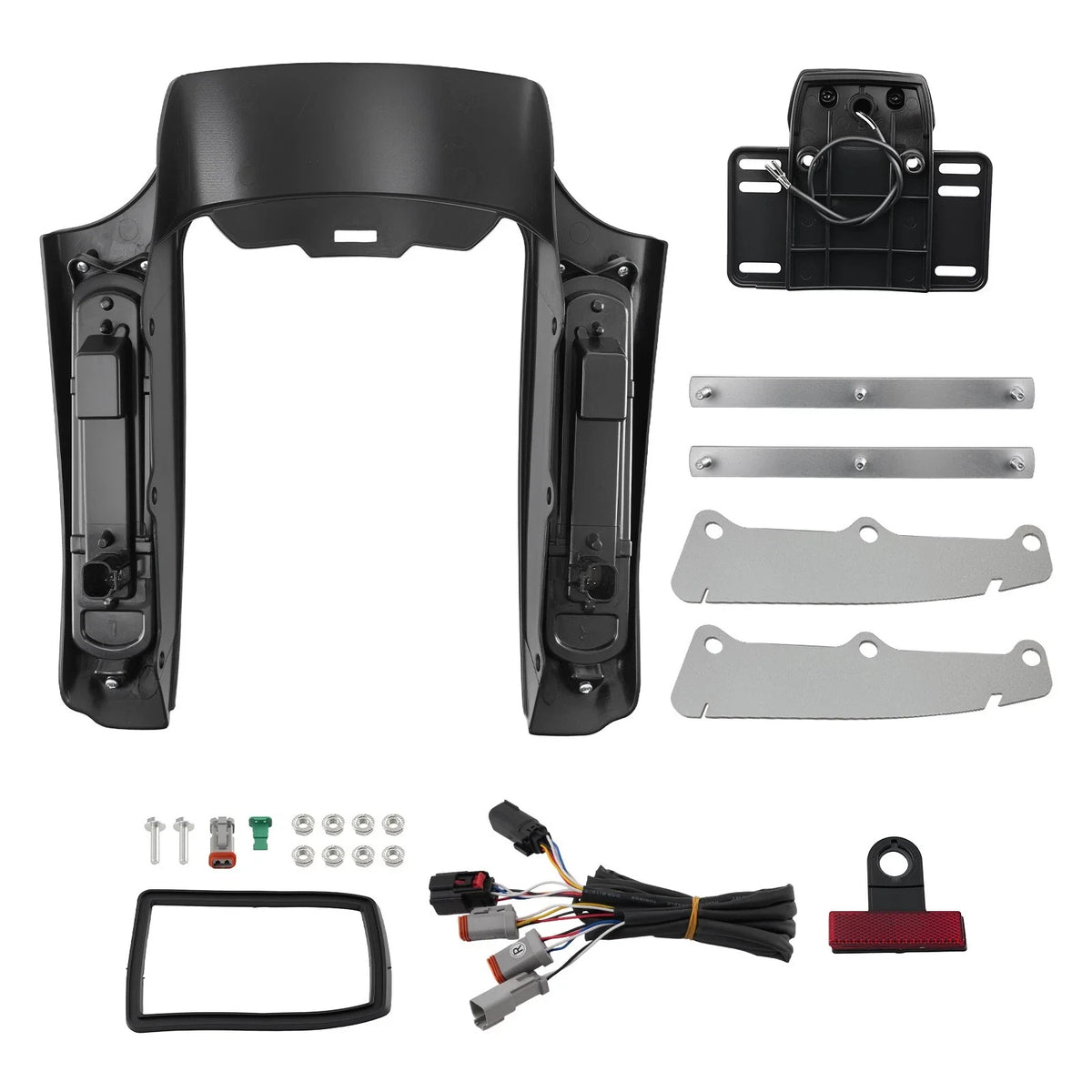 Rear Fascia LED Fender for Touring (2014–2023) Smoke Light Brake Tail ABS