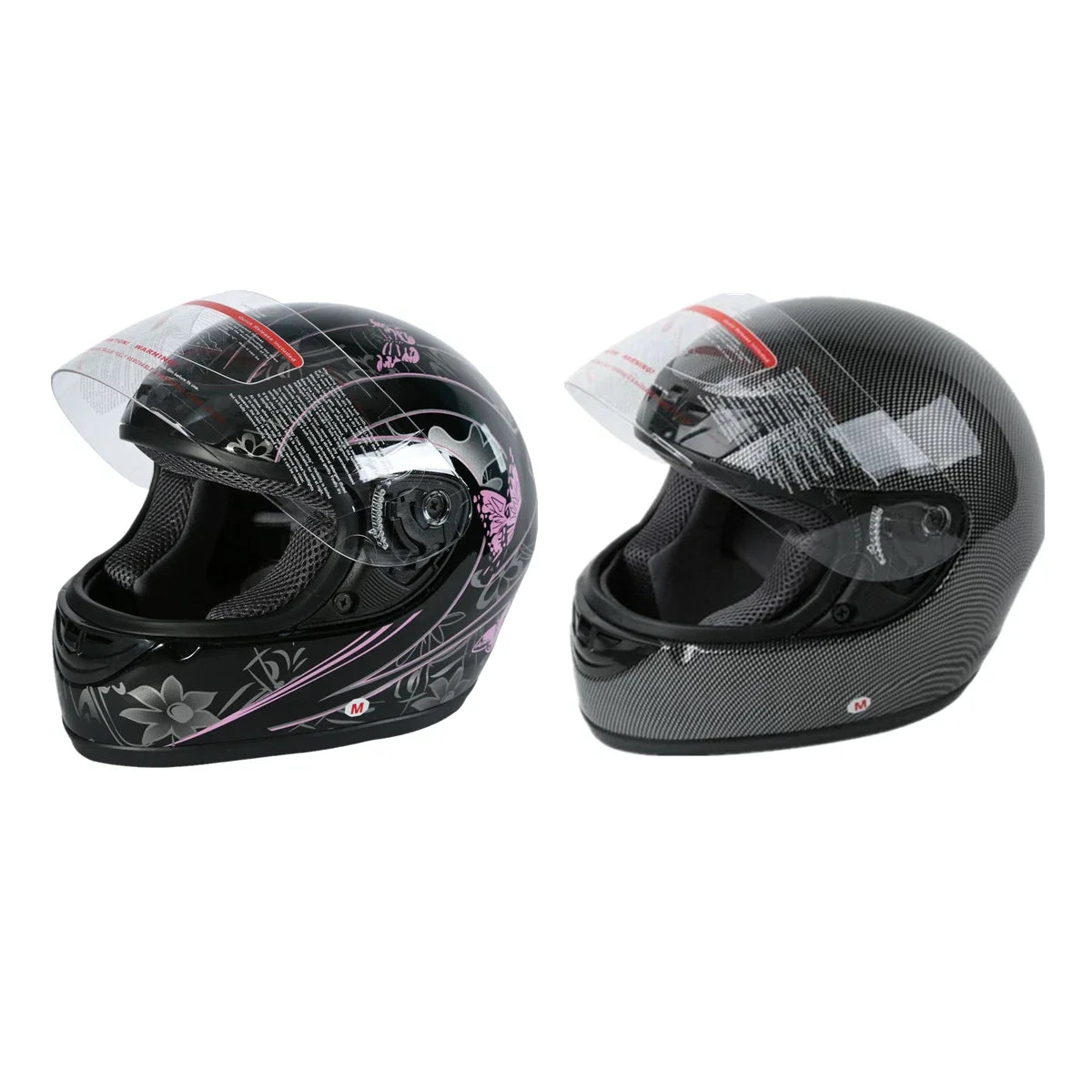 Full Face Helmet for Motorcycle (DOT Approved, Size S M L XL)