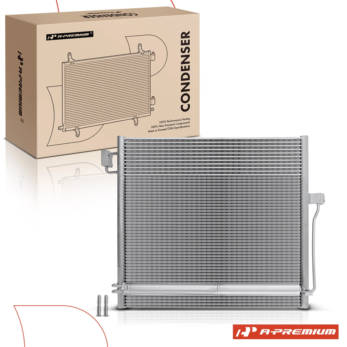 A/C Condenser with Bracket & Receiver Drier for Mercedes-Benz X166 (2013–2019) - A0995000002, 0995000002, 4421