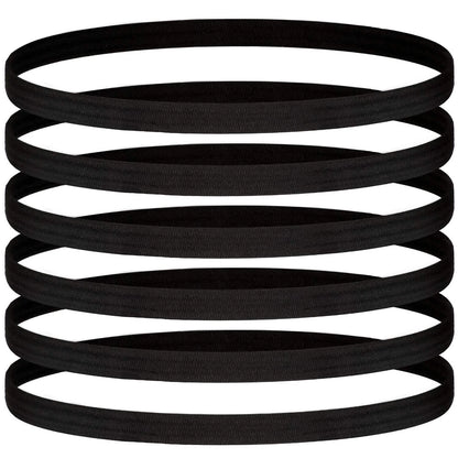 12 Pieces Thin Elastic Sports Headbands for Yoga and Athletic Use