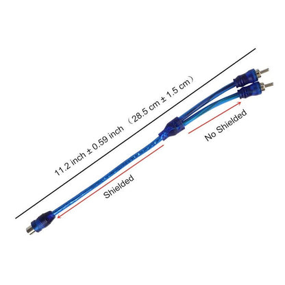 Set of 4 RCA Y Splitter Audio Jack Cables for Universal Use